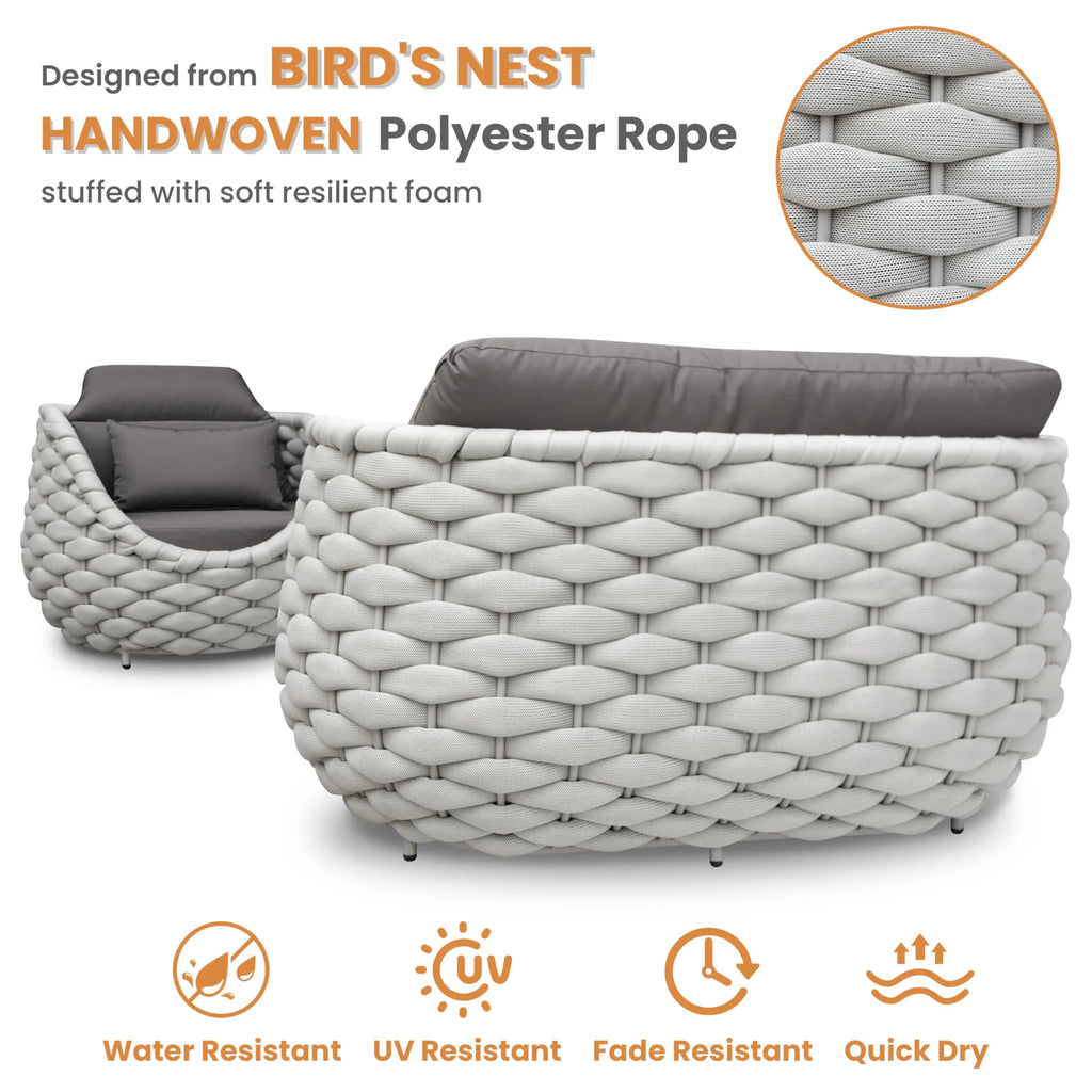 BistroLuxe™ — Luxury All-Weather Rattan Bistro Set for Elegant Outdoor Living by PurelyhomeDeco