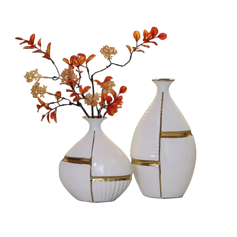 Golden Stripes Vase by PurelyhomeDeco