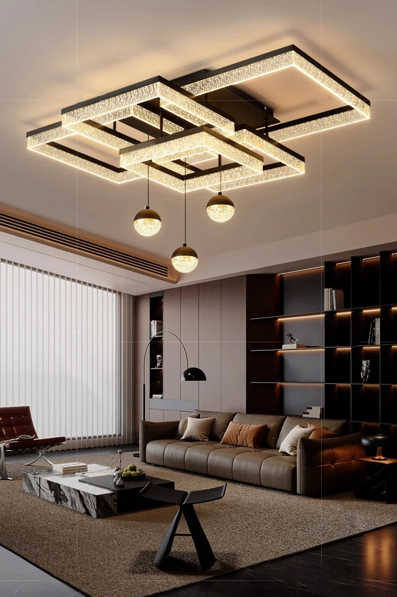 Crystal Cascade Chandelier by PurelyhomeDeco