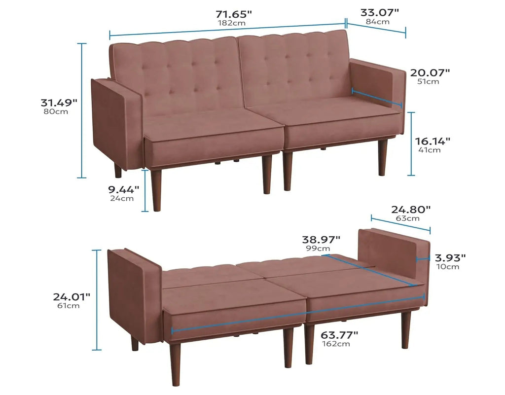 ARCOVA™ Futon Lounge by PurelyhomeDeco