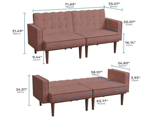 ARCOVA™ Futon Lounge by PurelyhomeDeco