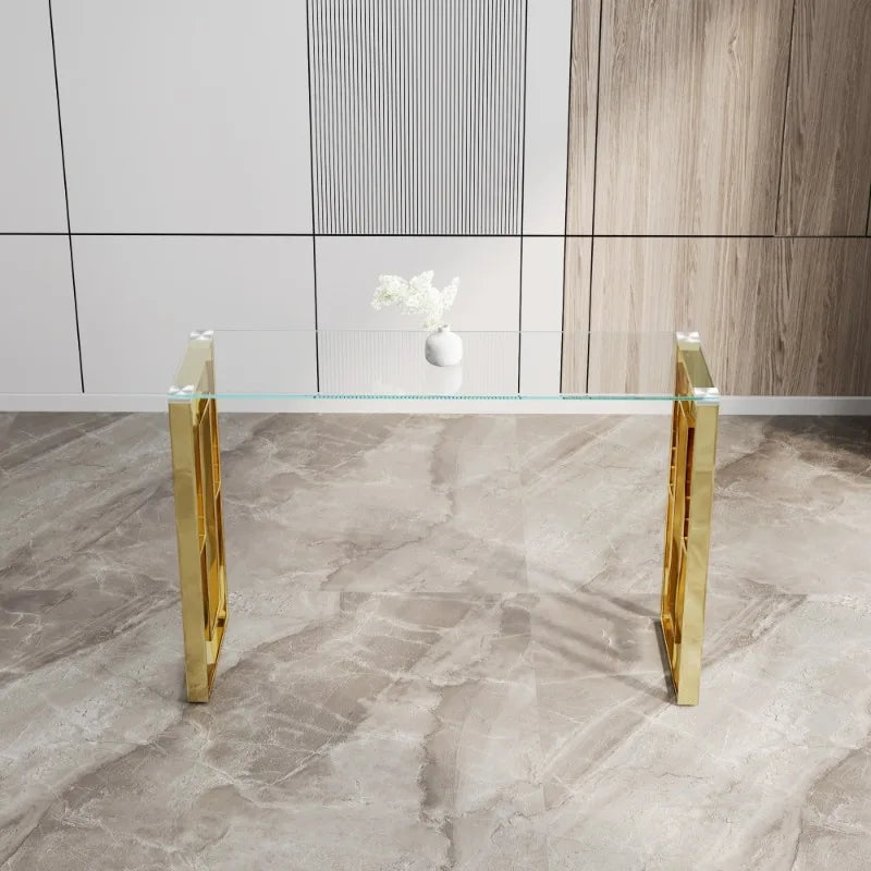 SOLYN Luxury Glass Hallway Table by PurelyhomeDeco