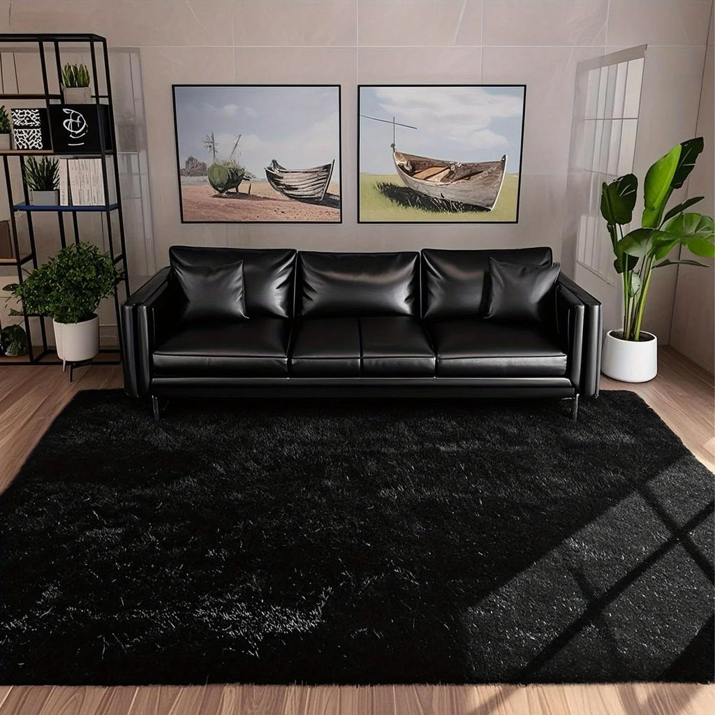 Moonshadow Fluffy Rug by PurelyhomeDeco