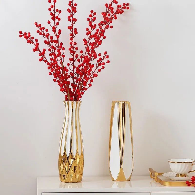 Château Luxe Gold Vase by PurelyhomeDeco