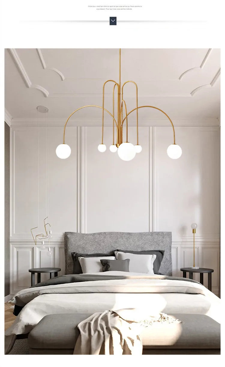 Linea Nordic Chandelier by PurelyhomeDeco