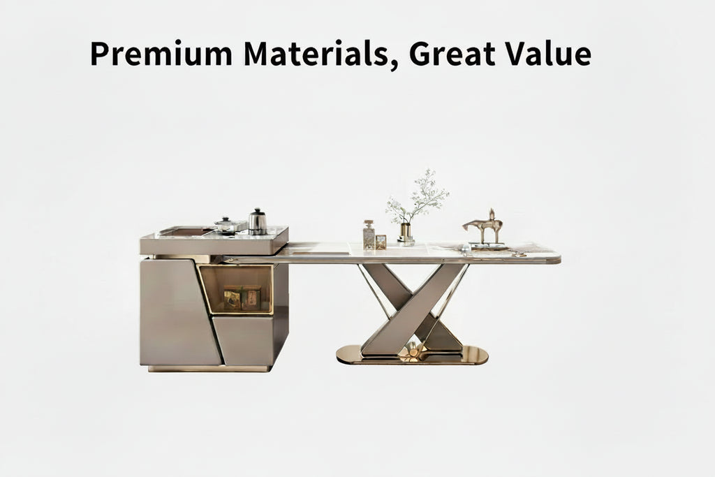 DESORA™ Designer Marble Dining Set by PurelyhomeDeco