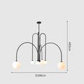 Linea Nordic Chandelier by PurelyhomeDeco