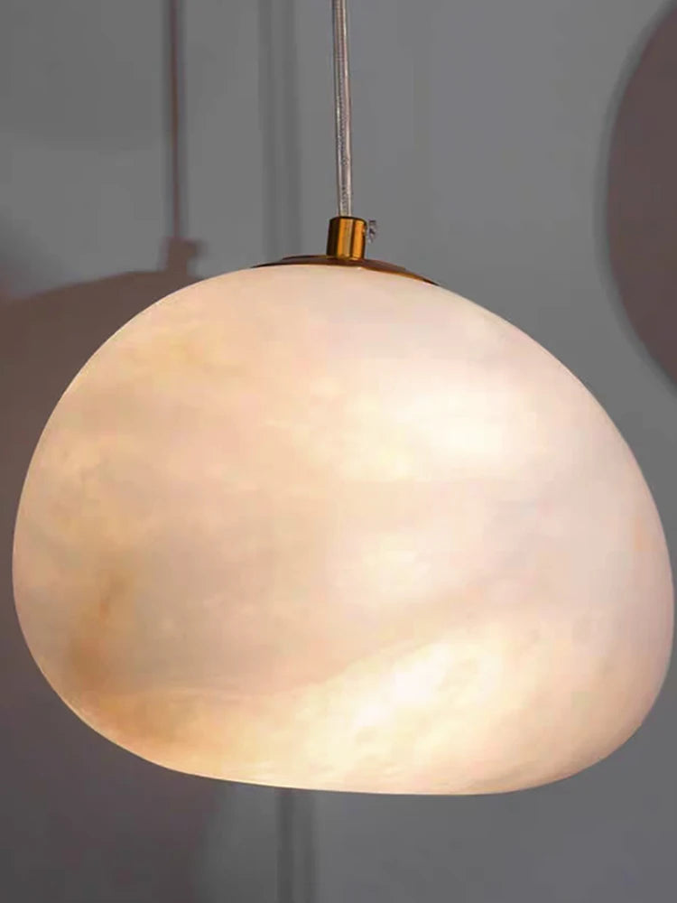 Siberia MarbleAura™ LED Chandelier – Luxury Natural Marble Hanging Light for Living Room & Modern Interiors by PurelyhomeDeco