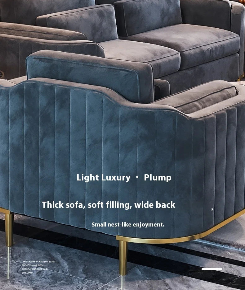 VerdeLuxe Modern L Shaped Sofa With Wood Frame And Composite Fabric by PurelyhomeDeco
