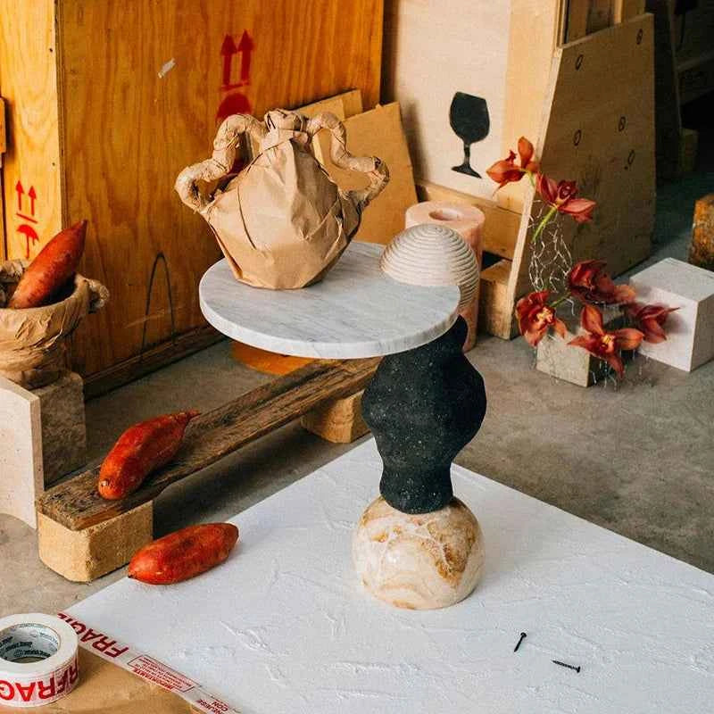 Marvessa™ Natural Marble Coffee Table by PurelyhomeDeco