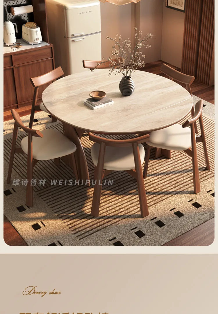 Modern Wood Design Dining Table 6 Person Luxury Extendable Round Dining Table Restaurant Nordic Mesas De Comedor Furniture Home by PurelyhomeDeco