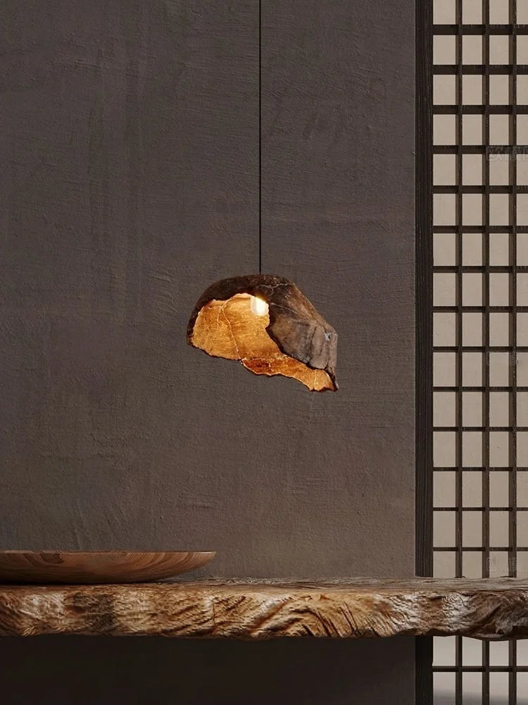 Lotus Zen™ Wabi-Sabi Pendant Lamp – Japanese Retro Hanging Light for Guesthouse & Zen Interior Decor by PurelyhomeDeco