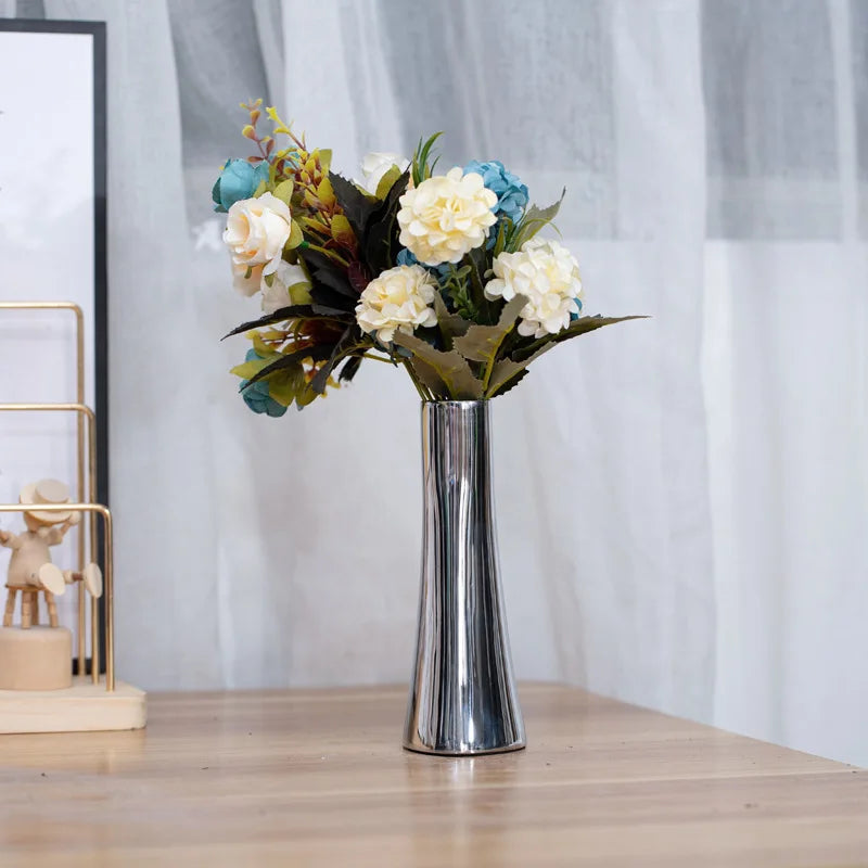 Silver Poise Vase by PurelyhomeDeco