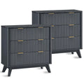 Elysian Customizable Fluted Nightstands Set of 2 by PurelyhomeDeco