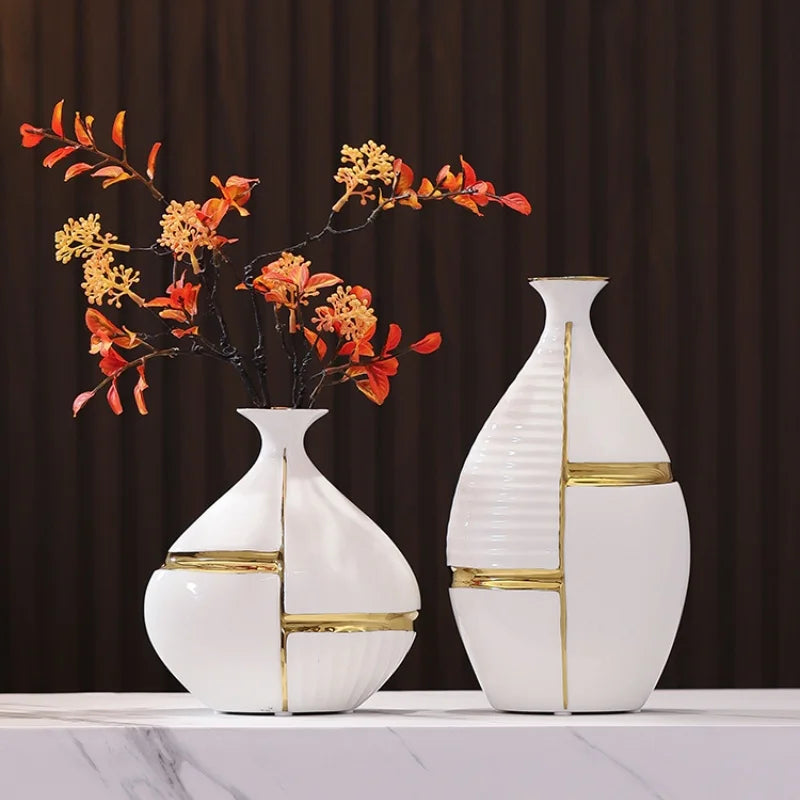 Golden Stripes Vase by PurelyhomeDeco