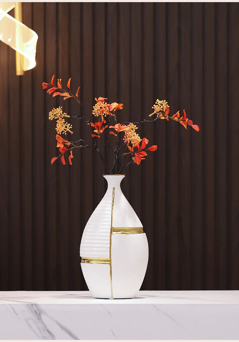 Golden Stripes Vase by PurelyhomeDeco