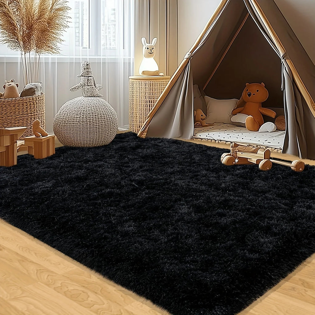 Moonshadow Fluffy Rug by PurelyhomeDeco