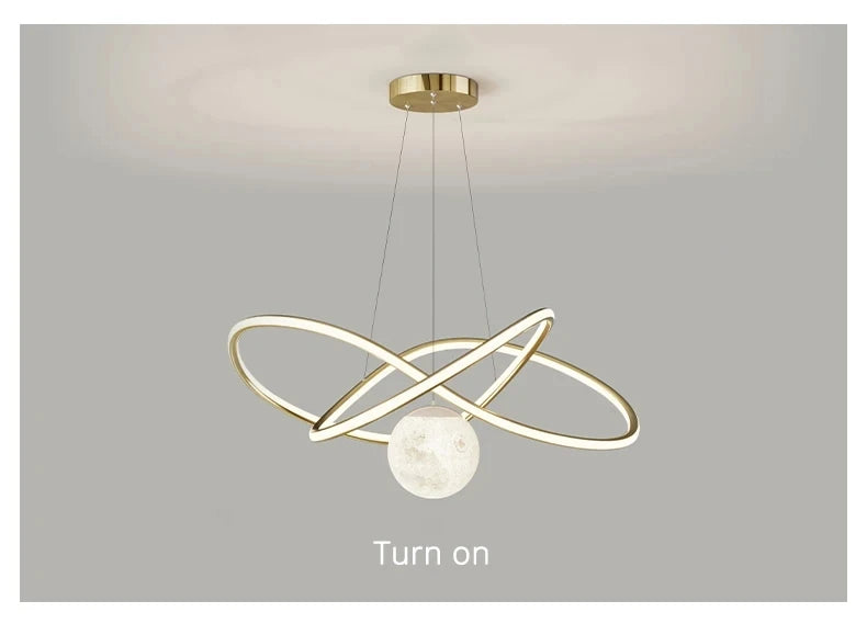 Luna Lux – Moon Shaped Designer Pendant Lamp by PurelyhomeDeco