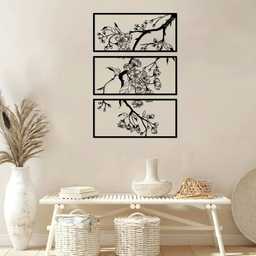 Black Petal Square by PurelyhomeDeco