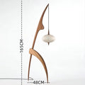 HikariWood™ — Japanese Walnut Floor Lamp | Minimalist Solid Wood Standing Light by PurelyhomeDeco