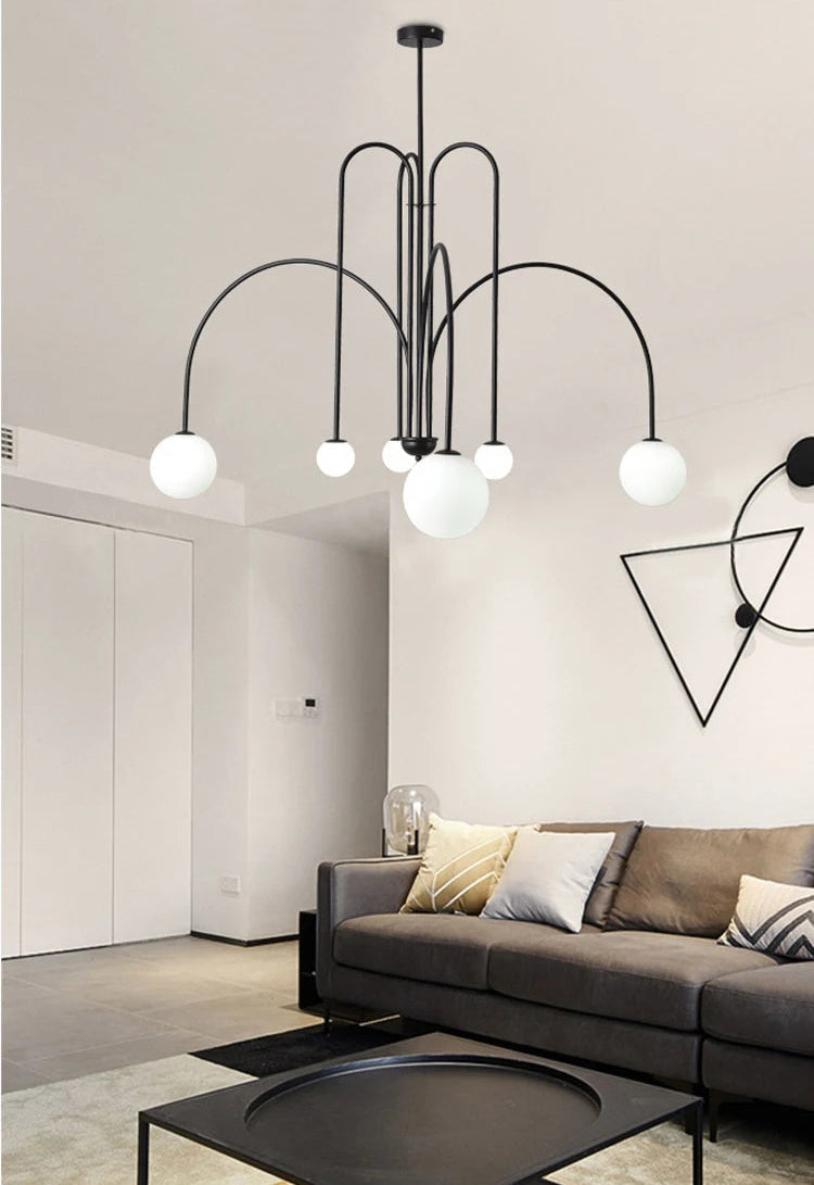 Linea Nordic Chandelier by PurelyhomeDeco