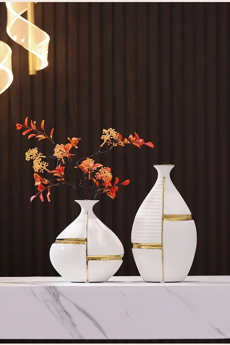 Golden Stripes Vase by PurelyhomeDeco