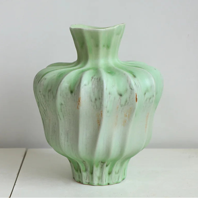 Luxe Blossom Curve Vase by PurelyhomeDeco