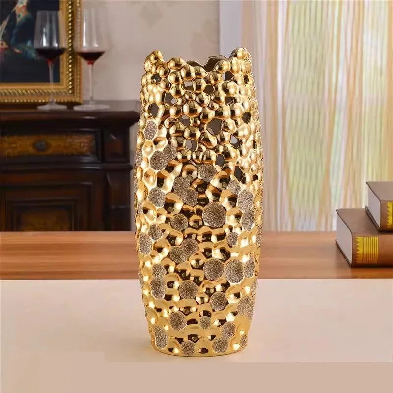 Gilded Grace Vase by PurelyhomeDeco