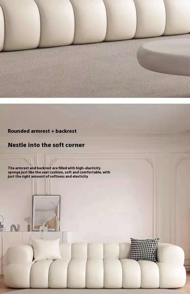 ARCELIA BLANC™ Velvet Cloud Couch | Deep Seat Designer Sofa by PurelyhomeDeco