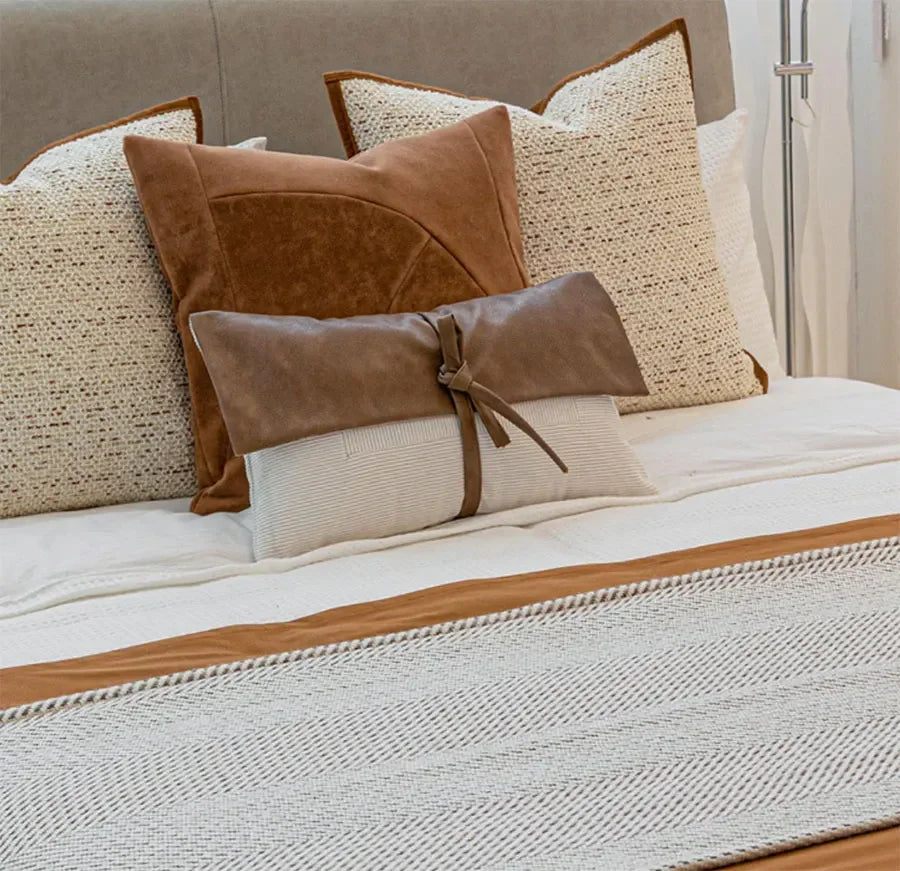 Caramel Aura Cushion by PurelyhomeDeco