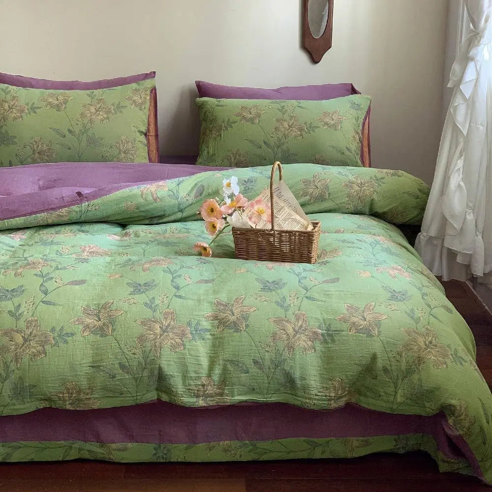 OliveField™ Yarn-Dyed Duvet Collection by PurelyhomeDeco