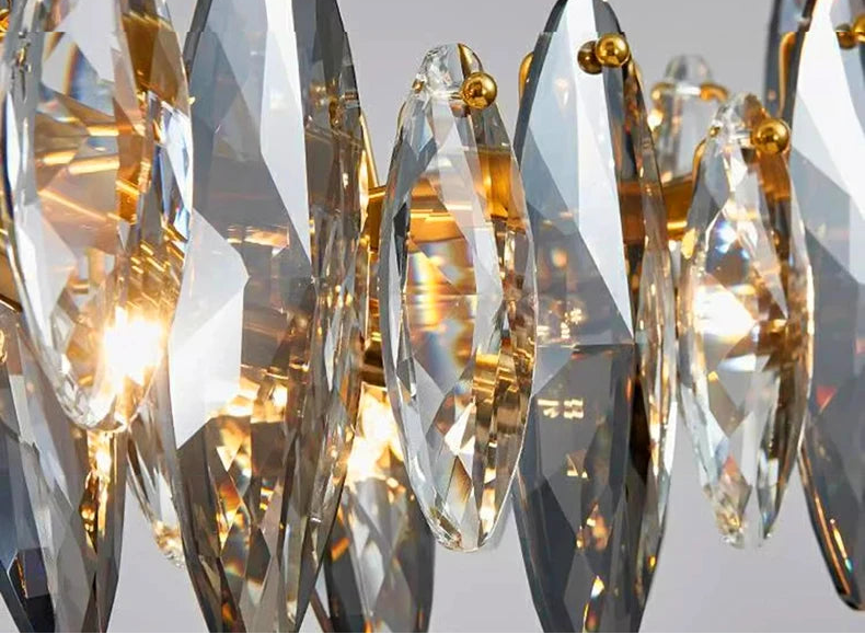 CrystalÉlan™ Modern Luxury Crystal Pendant Chandelier – Elegant Hanging Light for Living Room, Dining & Bedroom by PurelyhomeDeco