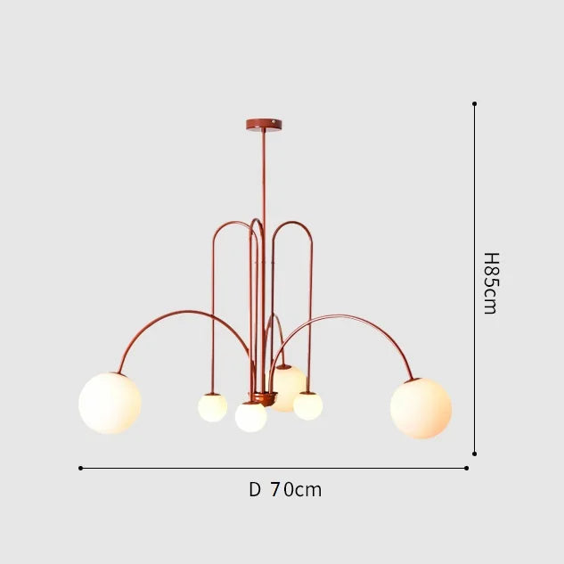 Linea Nordic Chandelier by PurelyhomeDeco