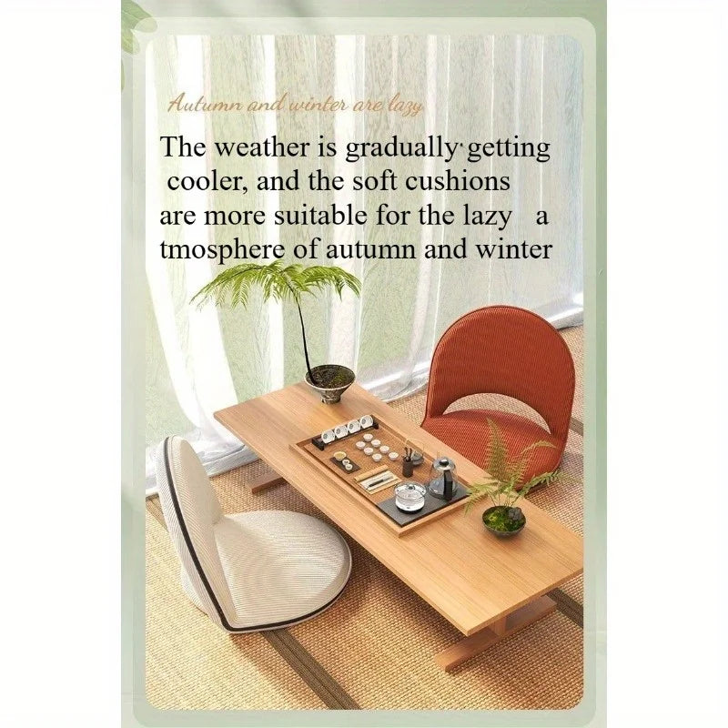 Foldable Backrest Tatami Lounger for Sitting & Sleeping, Small Space Bed for Bay Window Guest, Convertible Floor Cushion Chair by PurelyhomeDeco