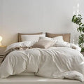 Grand Lino Soft Cotton Duvet Cover Set – Natural Linen-Feel Luxury Series by PurelyhomeDeco