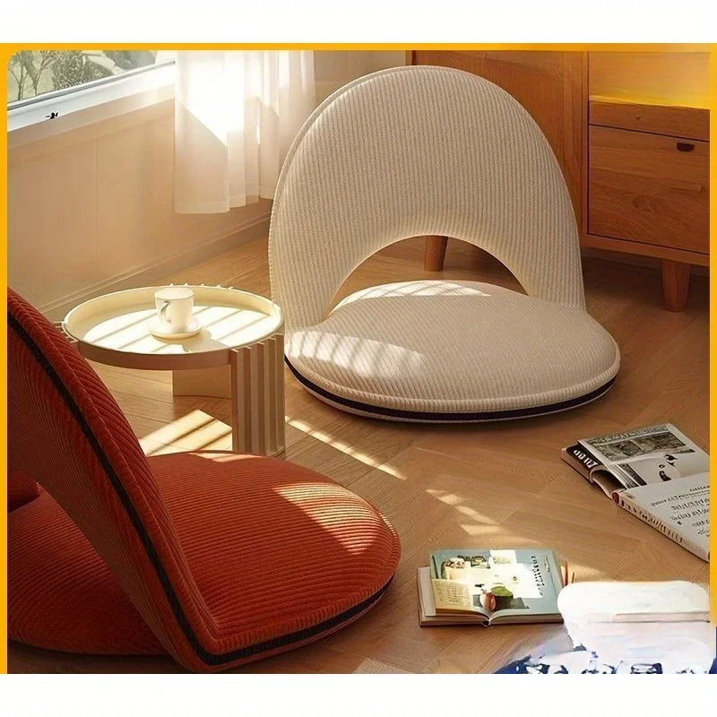 Foldable Backrest Tatami Lounger for Sitting & Sleeping, Small Space Bed for Bay Window Guest, Convertible Floor Cushion Chair by PurelyhomeDeco