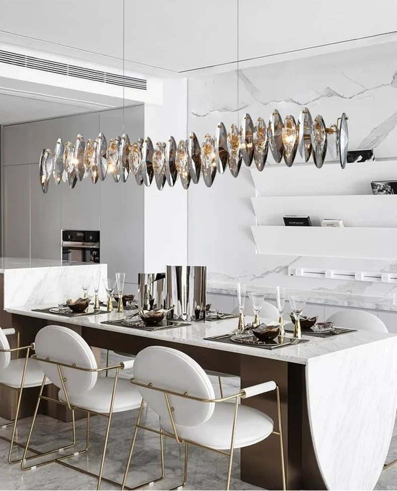 CrystalÉlan™ Modern Luxury Crystal Pendant Chandelier – Elegant Hanging Light for Living Room, Dining & Bedroom by PurelyhomeDeco