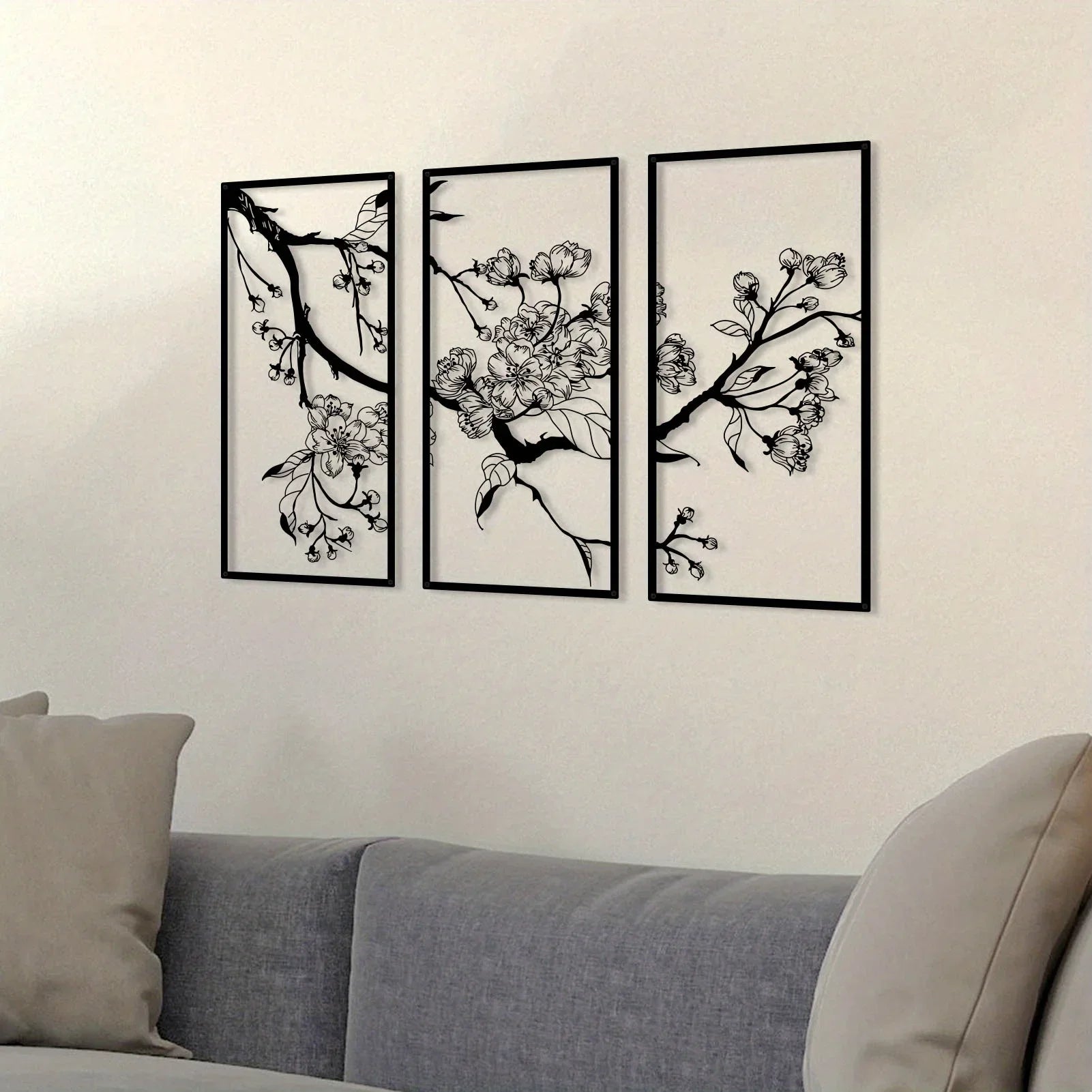 Black Petal Square by PurelyhomeDeco