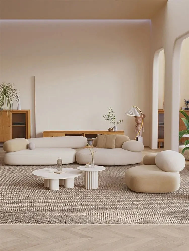 SERÉA™ Cobblestone Curve Sofa | Modern Light Luxury Living Seat by PurelyhomeDeco