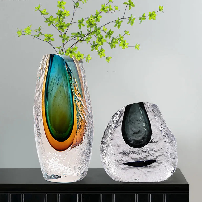 Prism Fade Glass Vase by PurelyhomeDeco