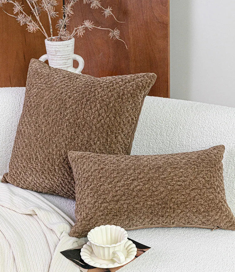Quilta Chenille Pillow by PurelyhomeDeco