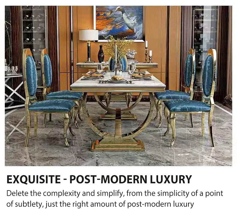 ZANORIA™ Elite Gold Structure Dining Set by PurelyhomeDeco