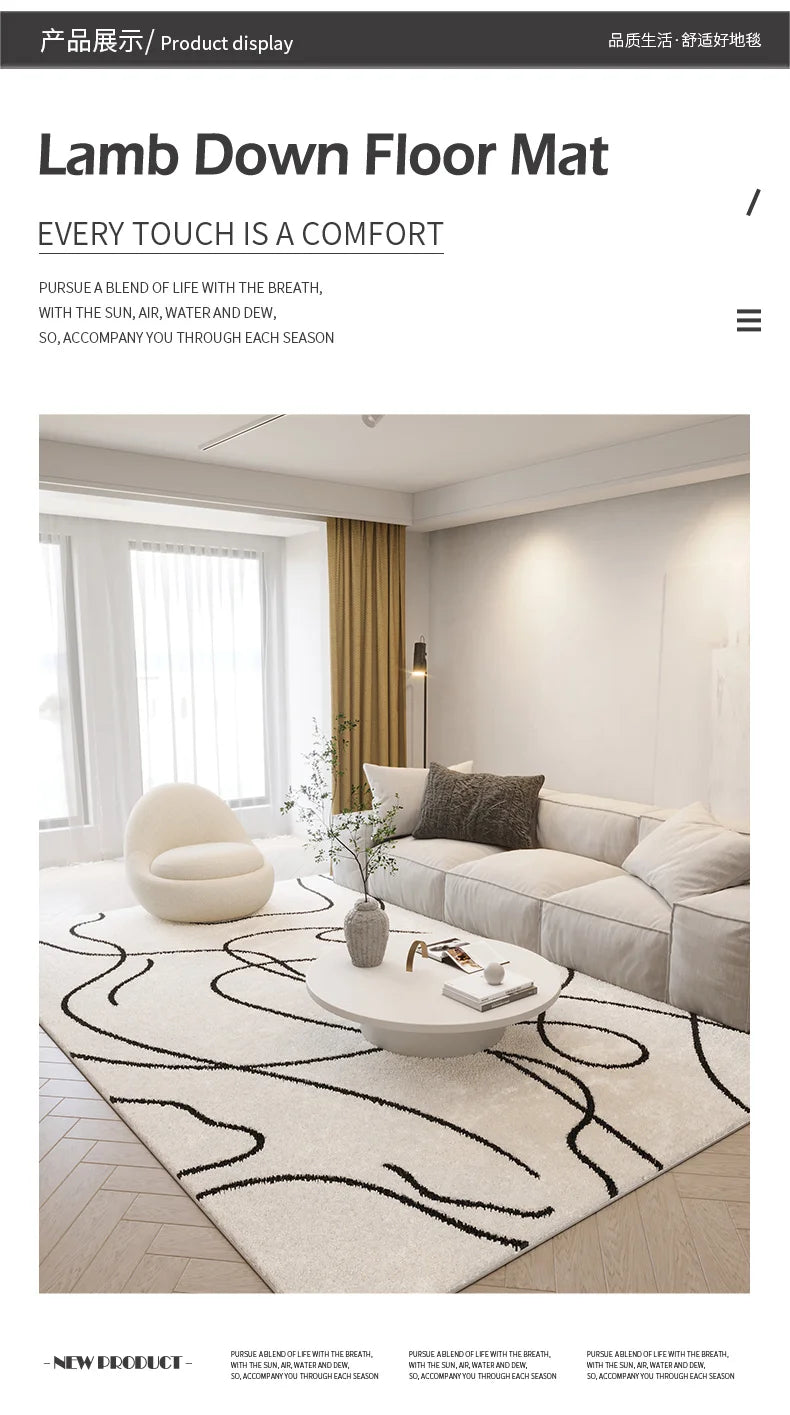 Linovara™ Abstract Plush Rug by PurelyhomeDeco