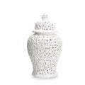 Échelon Gold – Ceramic Hollow Ginger Jar | Luxury Porcelain Home Decoration by PurelyhomeDeco