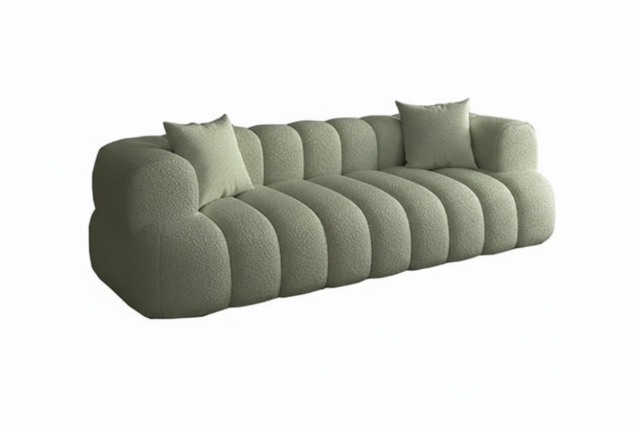 ARCELIA BLANC™ Velvet Cloud Couch | Deep Seat Designer Sofa by PurelyhomeDeco