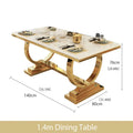 ZANORIA™ Elite Gold Structure Dining Set by PurelyhomeDeco