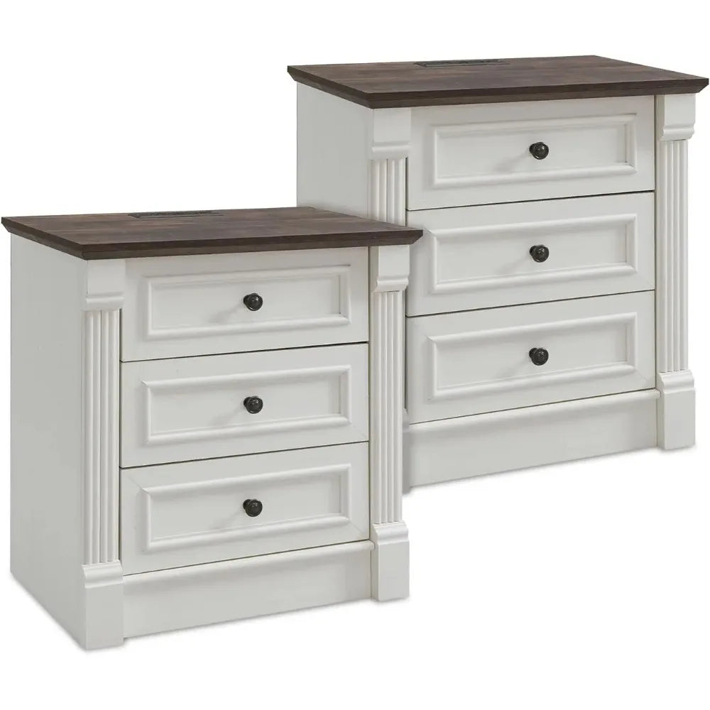 HAVENFORD Roman Column Bedside Table Duo by PurelyhomeDeco