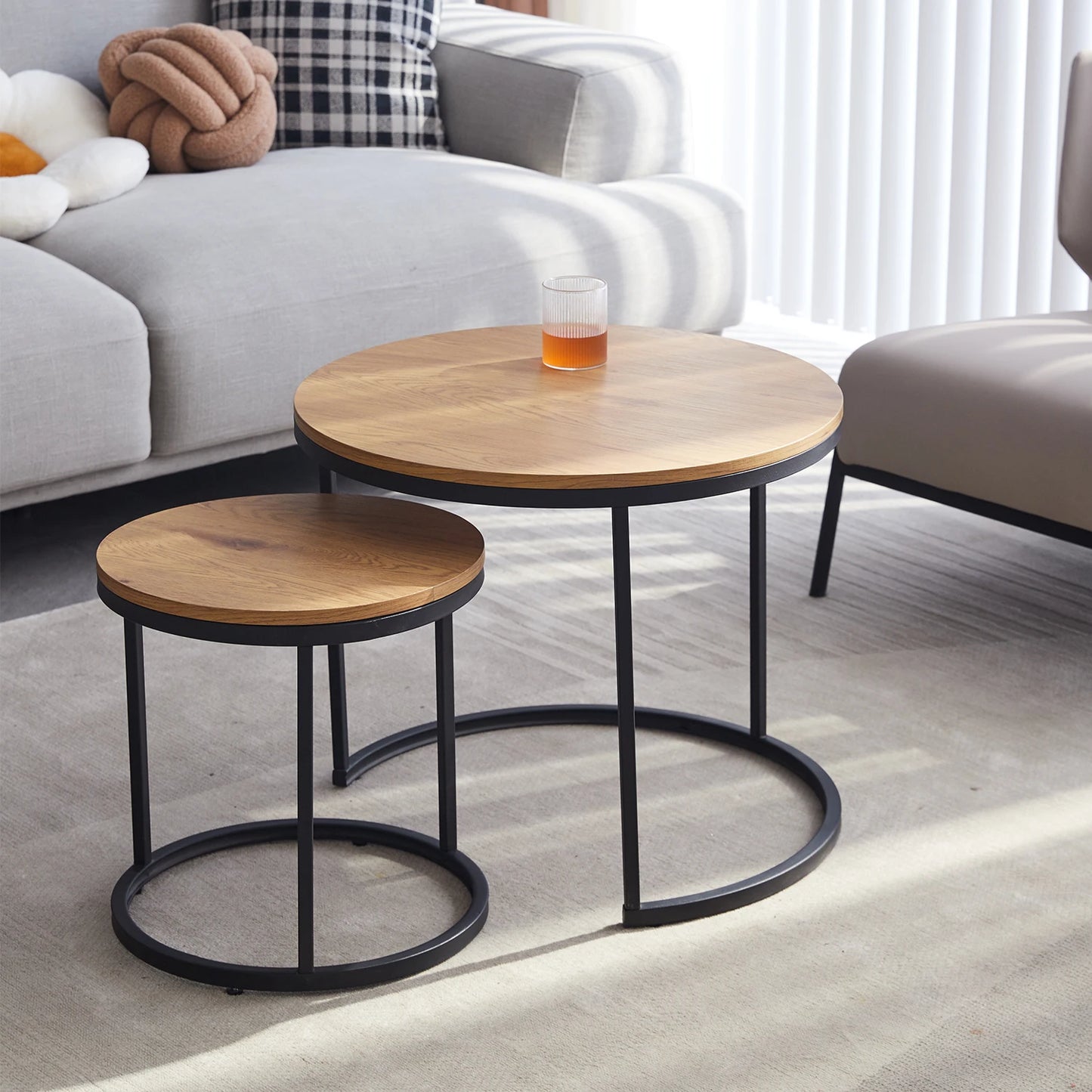 2Pcs Nordic Coffee Table