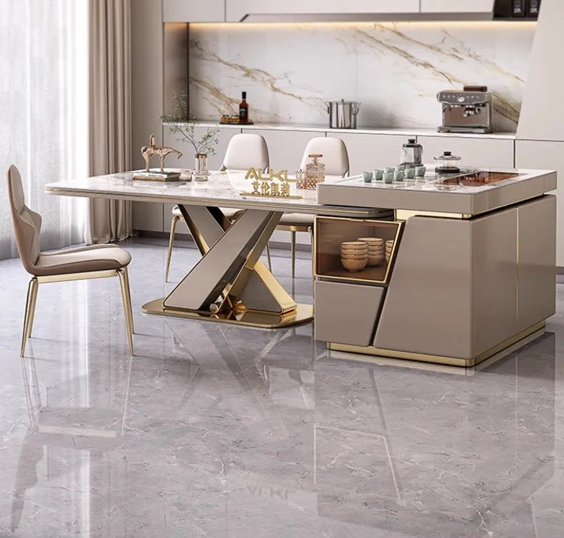 DESORA™ Designer Marble Dining Set by PurelyhomeDeco