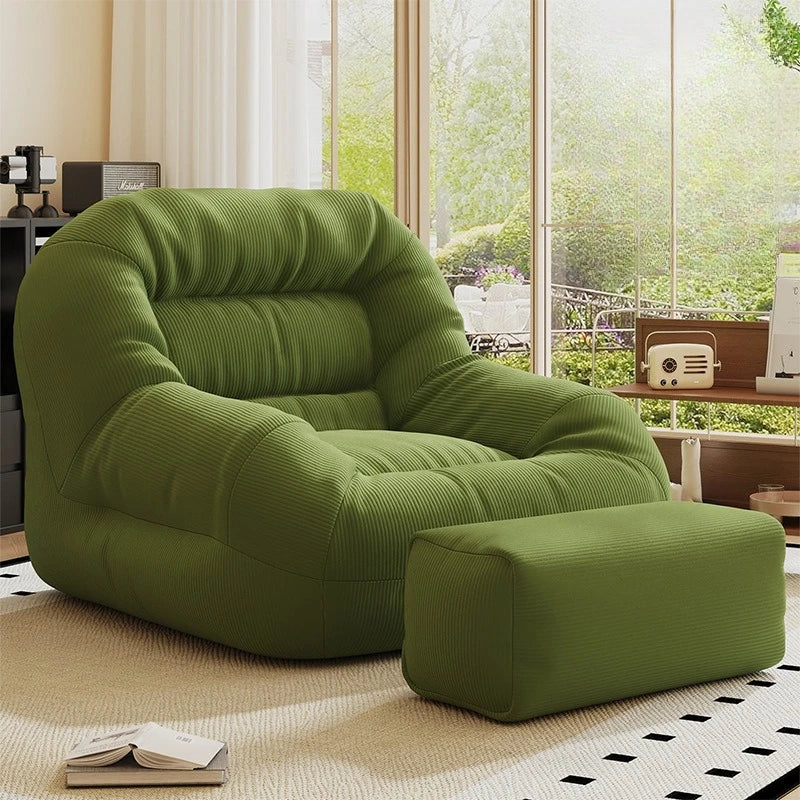 Lazy Bean Bag Sofas Portable Comfortable Small Sofa Relaxing Balcony Living Room Single Sofas Can Lie or Sleep Beanbag Chairs by PurelyhomeDeco